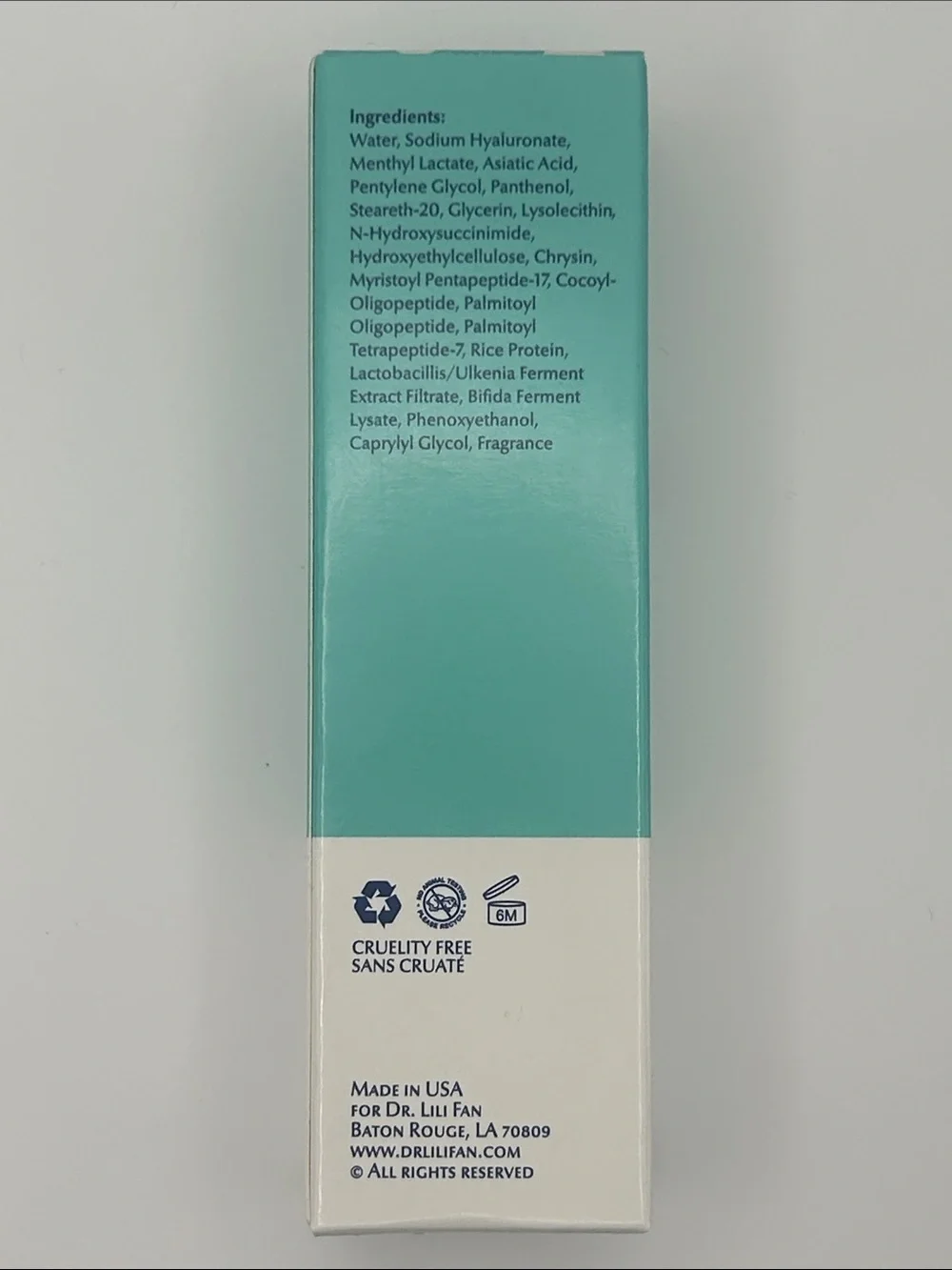 NEW Dr. Lili Probiotic Fan Age Defying Vegan Eye Serum